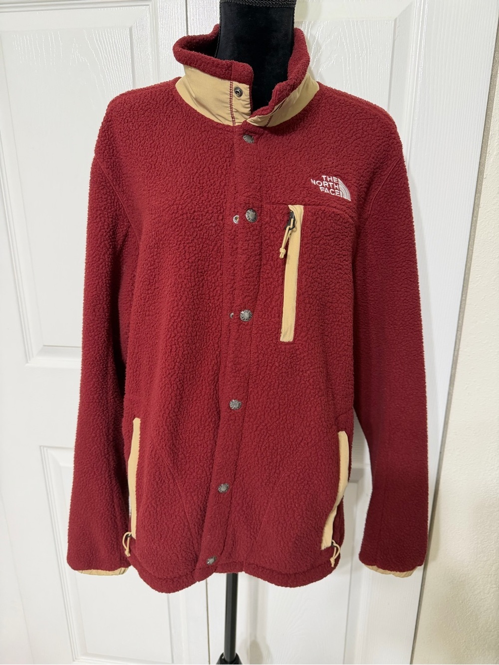 The North Face men’s Parkview fleece jacket full snap front closure size medium